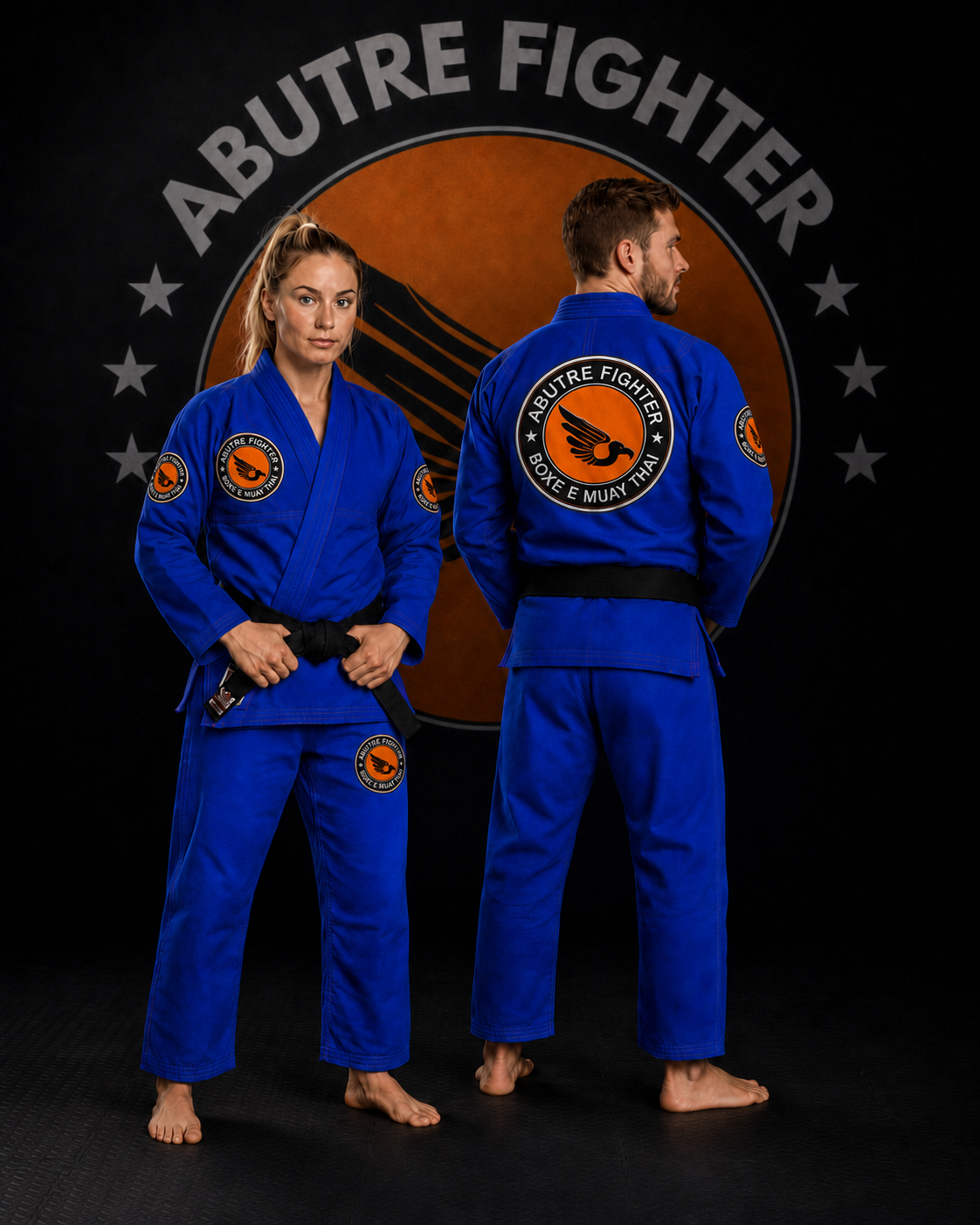 Kimono Abutre Fighter Azul