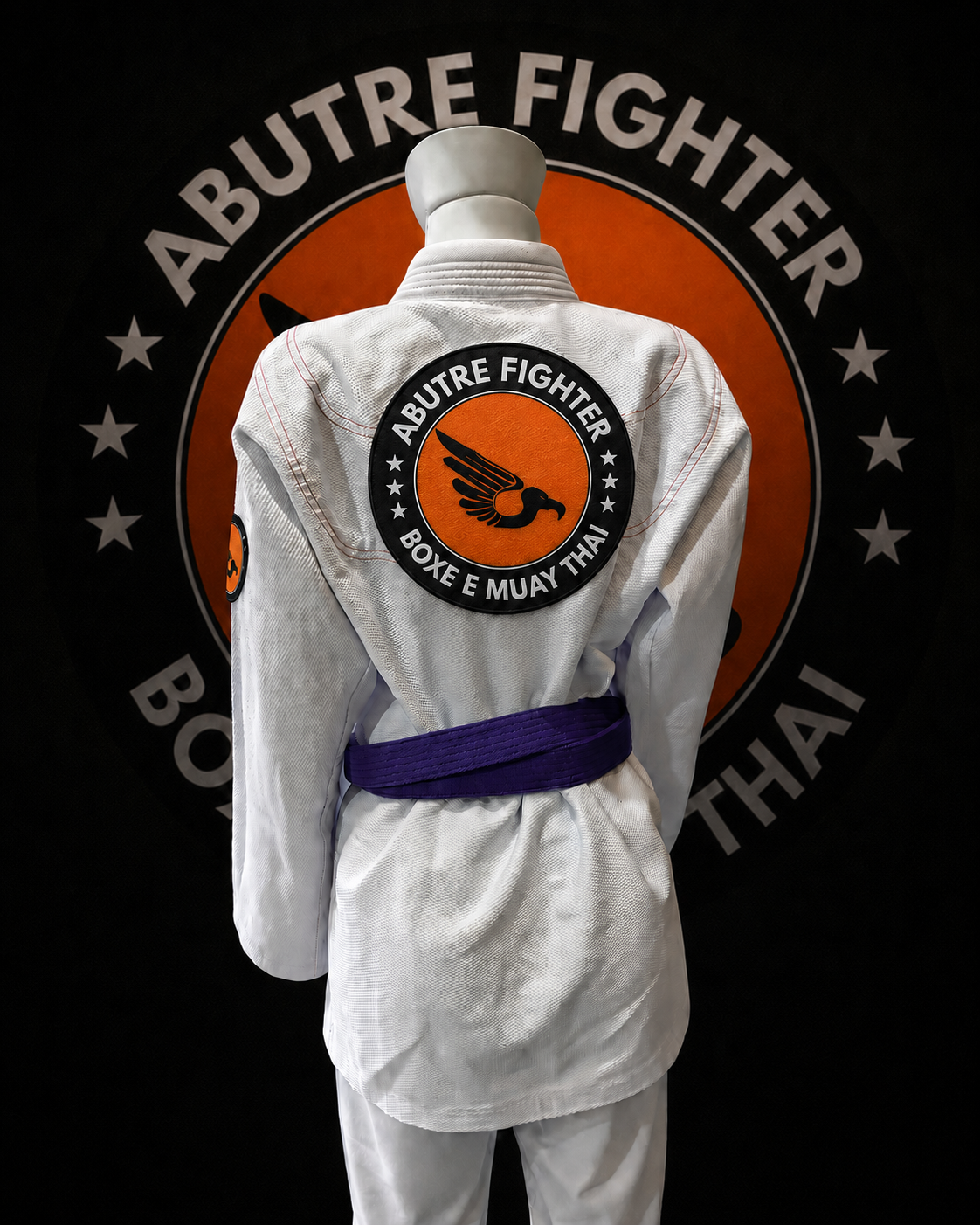 Kimono Abutre Fighter Branco — Costas